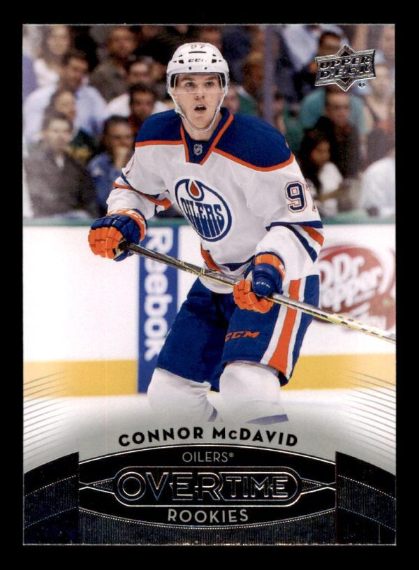 Connor McDavid Oilers UD 2015-16 Overtime Hockey Rookie Card#180