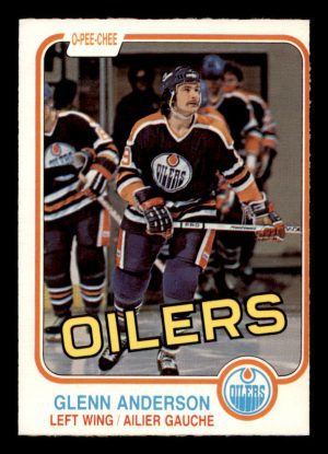 Glenn Anderson Oilers OPC 1980-81 Rookie Card #108