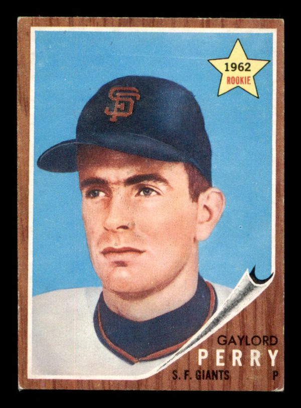 Gaylord Perry Giants Topps 1962 Vintage Rookie Card #199 | Froggers ...