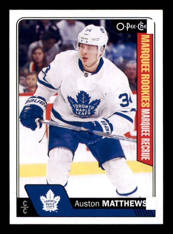 Auston Matthews Maple Leafs OPC 2016-17 Marquee Rookie Card#694