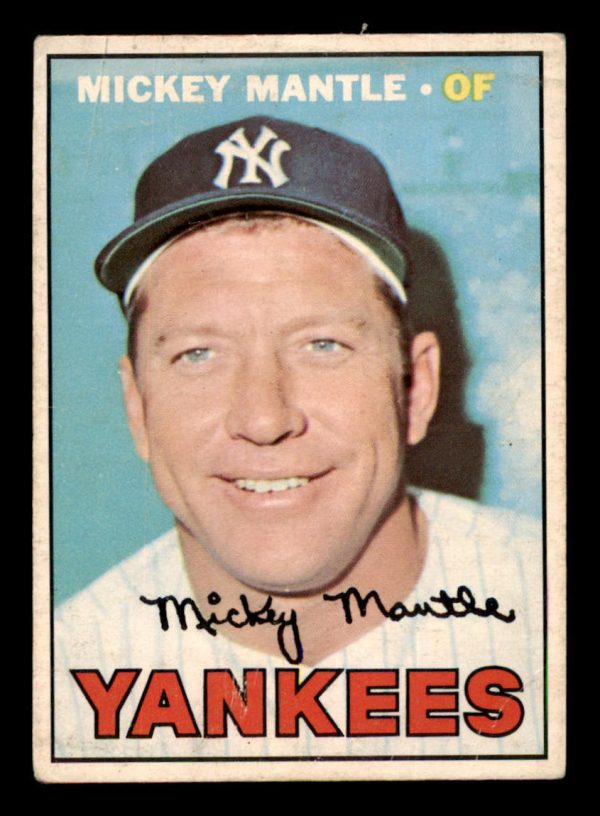 Mickey Mantle Yankees Topps 1966-67 Rookie Card #150