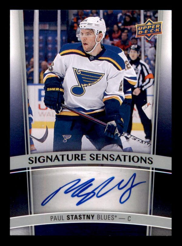 Paul Stastny Blues UD 2015-16 Signature Sensations Autographed Card#SS-PS