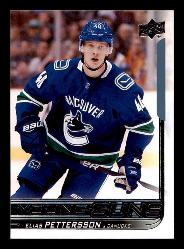 Elias Pettersson Canucks UD 2018-19 Young Guns Rookie Card#248