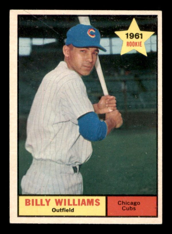 Billy Williams Chicago Cubs Topps 1961 Rookie Card #141