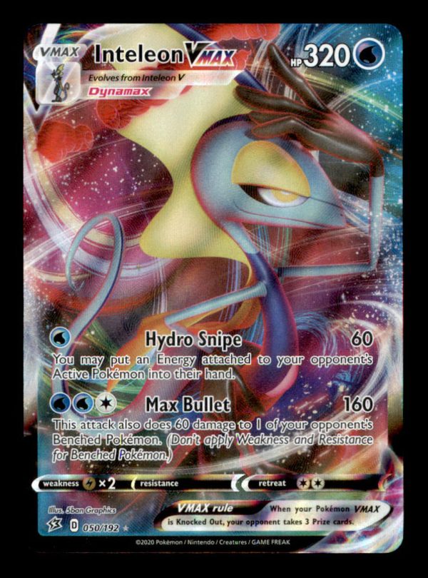 Pokemon Inteleon VMAX 050/192 Rebel Clash Full Art Ultra Rare Holo