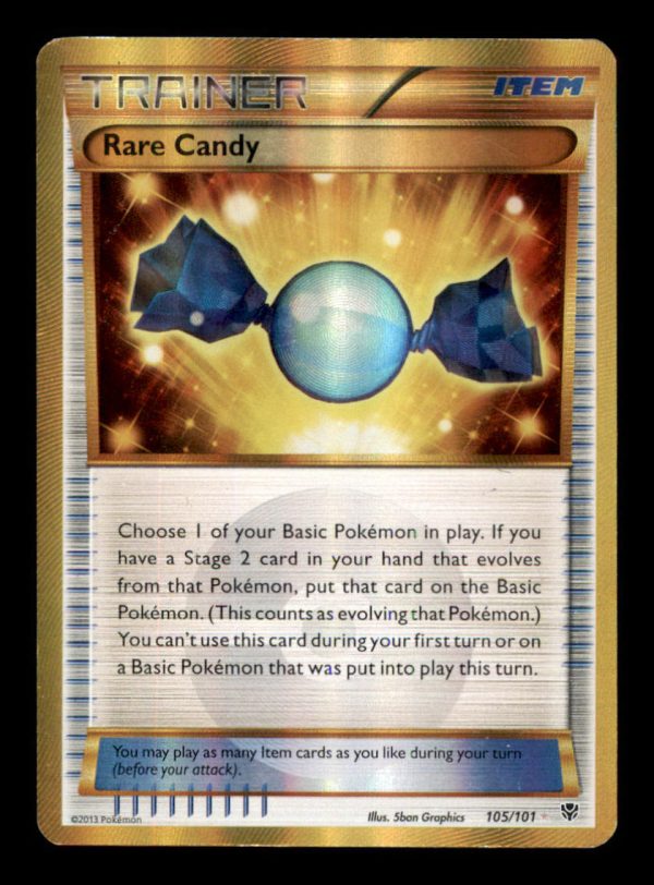 Pokemon Rare Candy 105/101 Plasma Blast Secret Ultra Rare Holo