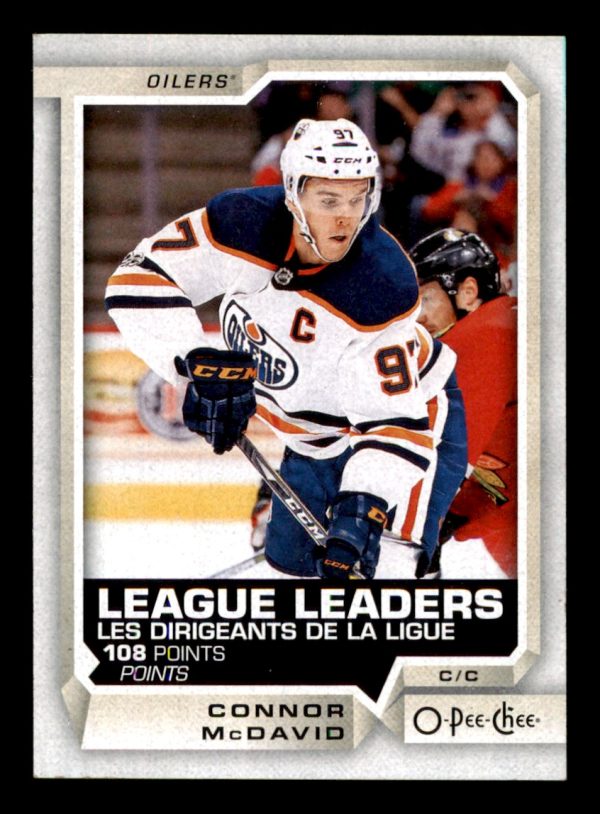 Connor McDavid Oilers OPC 2018-19 League Leaders #595