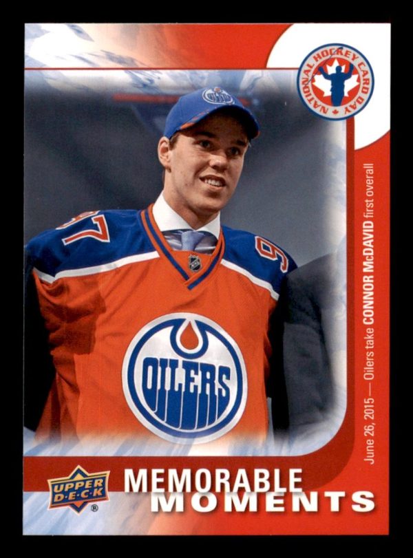 Connor McDavid Oilers Upper Deck 2016-17 Memorable Moments #CAN16