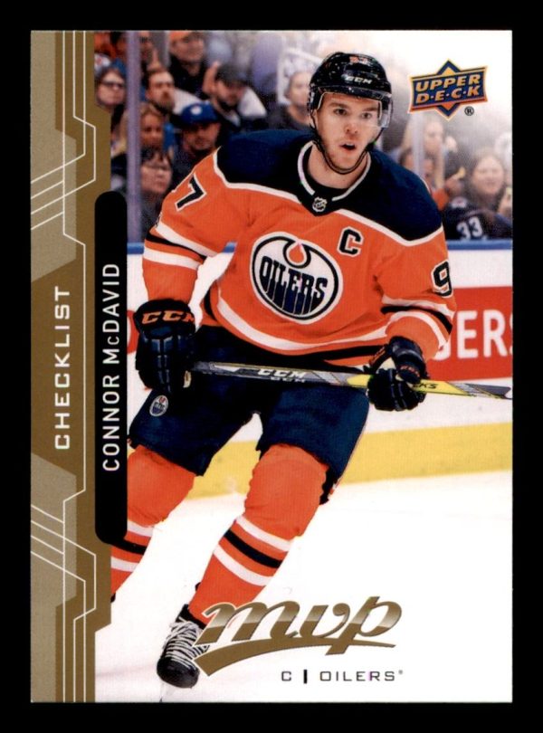 Connor McDavid Oilers UD 2018-19 MVP Checklist Card #200 | Froggers ...