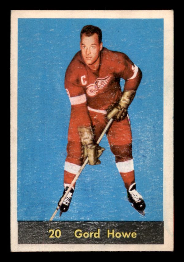 Gordon Howe Red Wings Parkhurst 1960-61 Vintage Card#20