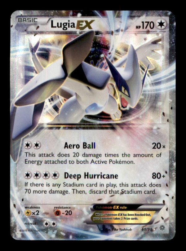 Pokemon Lugia EX 68/98 Ancient Origins Ultra Rare Holo