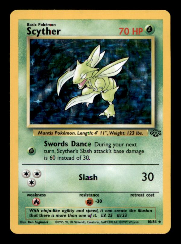 Pokemon Scyther 10/64 Jungle Set Holo Rare
