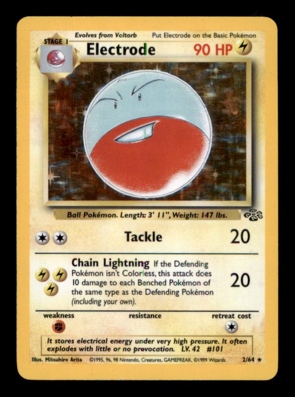 Pokemon Electrode 2/64 Jungle Set Holo Rare