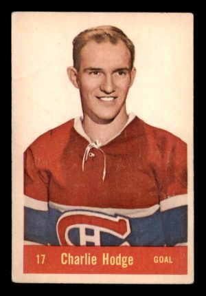 Charlie Hodge Canadiens Parkhurst 1955-56 Vintage Card#17