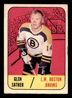 Glen Sather Bruins OPC 1966-67 Rookie Card#38