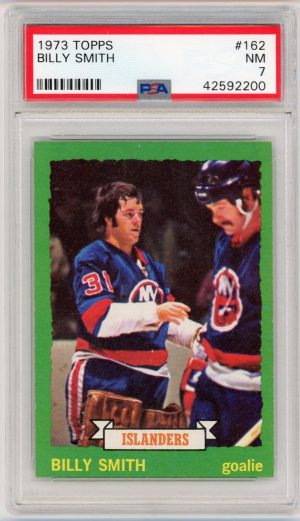 Billy Smith 1973-74 Topps Rookie Card #162 PSA 7