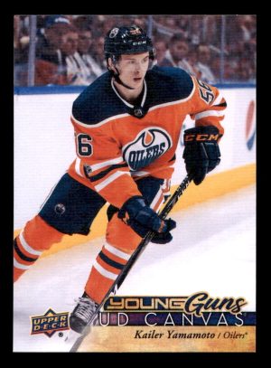 Kailer Yamamoto Oilers UD Canvas 2017-18 Young Guns Card#C102