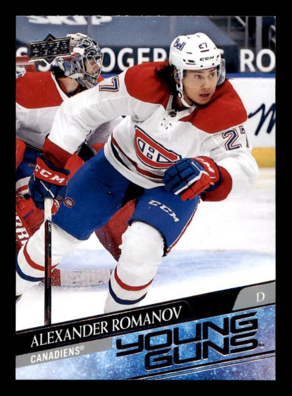 Alexander Romanov Canadiens UD 2020-21 Young Guns Card#455
