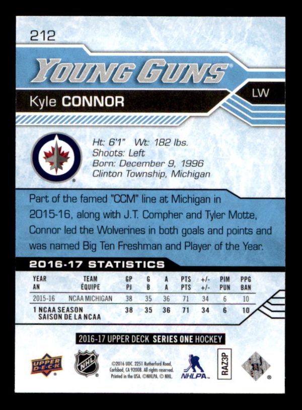 Kyle Connor Jets YG 2016-17 #212