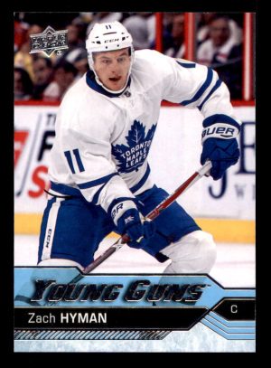 Zach Hyman Maple Leafs 2016-17 UD Young Guns Card#222