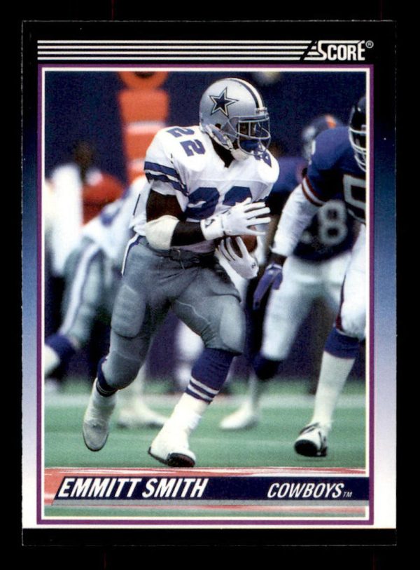 Emmitt Smith Cowboys 1990 Score Card#101T
