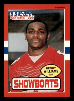 Henry Williams Showboats 1985 Topps Card #76