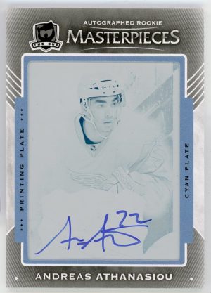 Andreas Athanasiou 2015-16 UD The Cup Rookie Masterpieces Cyan Printing Plate Auto 1/1