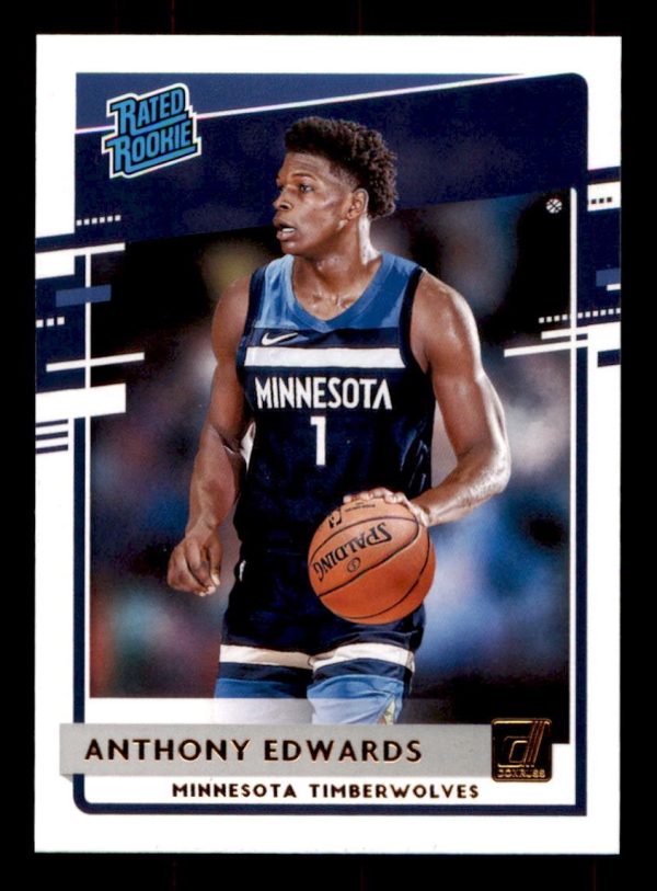 Anthony Edwards Minnesota Timberwolves Donruss 2020-21 Rated Rookie Card #201