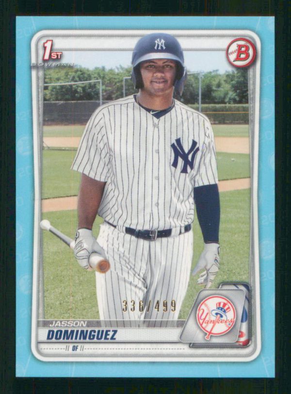 Jasson Dominguez New York Yankees Bowman 2020 Card 366/499