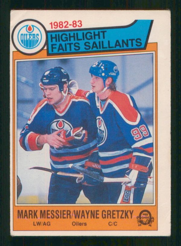 Wayne Gretzky & Mark Messier Edmonton Oilers OPC 1983-84 Card #23