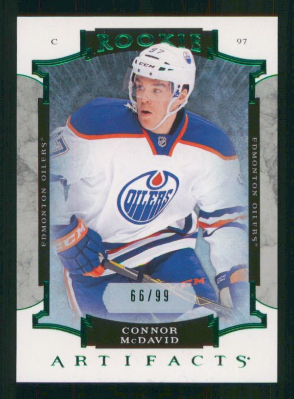 Connor McDavid Edmonton Oilers UD 2015-16 Rookie Card #205 66/99