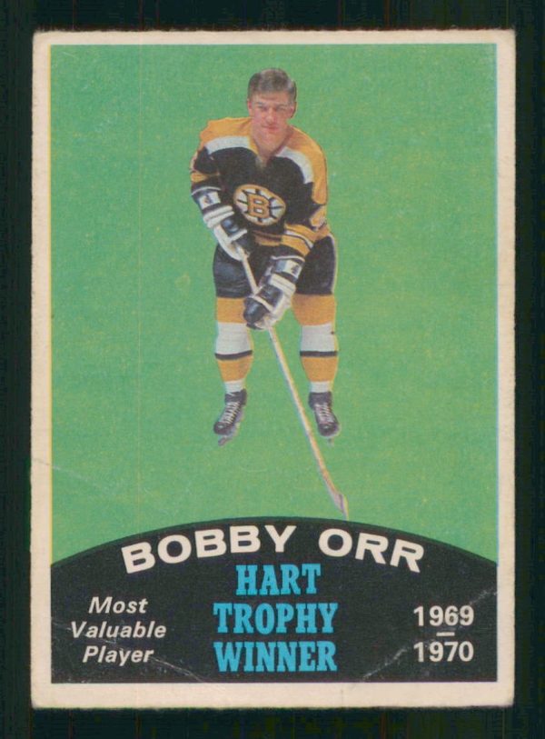 Bobby Orr Boston Bruins OPC 1970-71 MVP Hart Trophy Card #246
