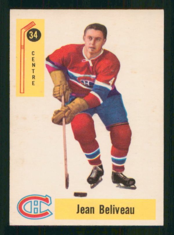 Jean Beliveau Montreal Canadiens OPC Card #34