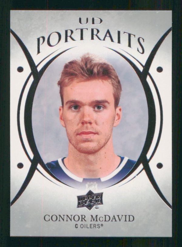 Connor McDavid Edmonton Oilers UD Portraits 2018-19 Card #P-23