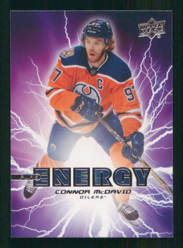 Connor McDavid Edmonton Oilers UD Energy 2019-20 Card #PE-5