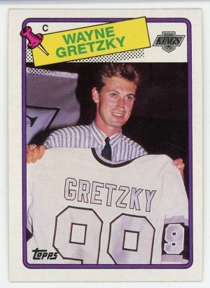 Wayne Gretzky 1988-89 Topps Hockey Card #120