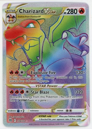 Charizard VSTAR Pokemon Brilliant Stars FA Rainbow Rare 174/172