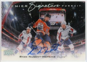 Ryan Nugent-Hopkins 2020-21 UD Premier Signature Pursuit Auto 32/35 Card #SP-RN