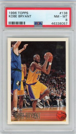 Kobe Bryant 1996-97 Topps Rookie Card #138 PSA 8 NM-MT