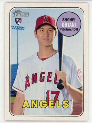 Shohei Ohtani 2018 Topps Heritage Rookie Card #600
