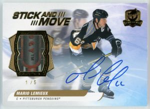 Mario Lemieux 2020-21 UD The Cup Stick And Move Auto 1/5 #SM-ML