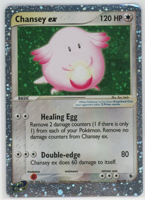 Pokemon Chansey ex 96/109 EX Ruby Sapphire Holo Ultra Rare