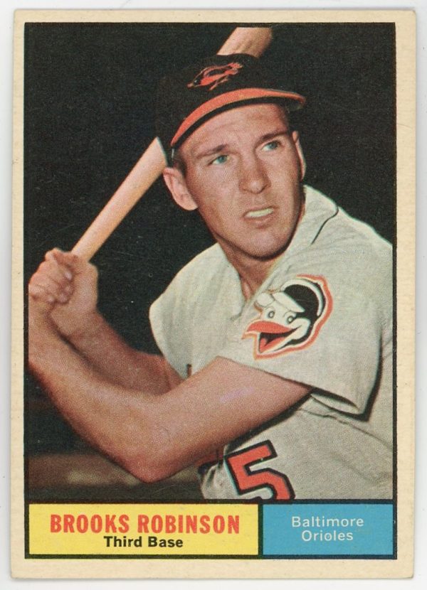 Brooks Robinson 1961 Topps Baseball Card HOF #10