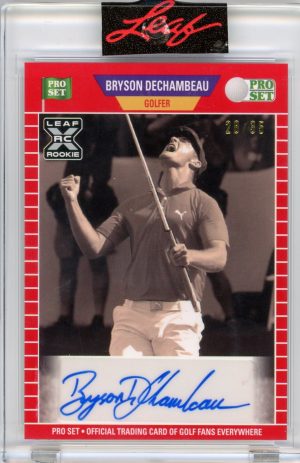 Bryson Dechambeau Leaf 2021 Pro Set Rookie Autographed Card #PSA-BD1 28/35