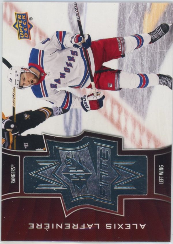 Alexis Lafreniere Rangers 2020-21 UD Extended SPX Finite Rookie 478/2999 Card #SF-45