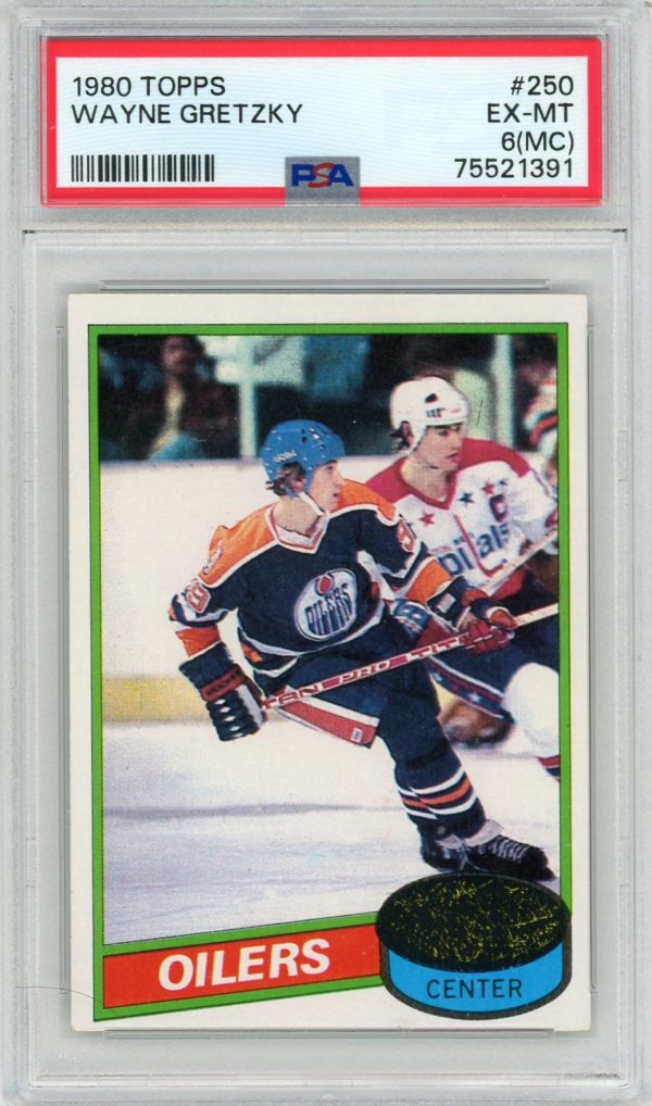 Wayne Gretzky 1980 Topps Hockey Card #250 PSA 6
