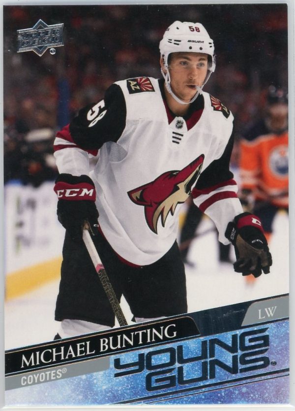 Michael Bunting Coyotes 2020-21 UD Young Guns RC Rookie Card #727