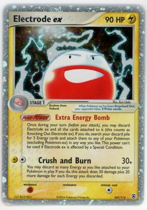 Pokemon Electrode ex 107/112 FireRed LeafGreen Ultra Rare NM