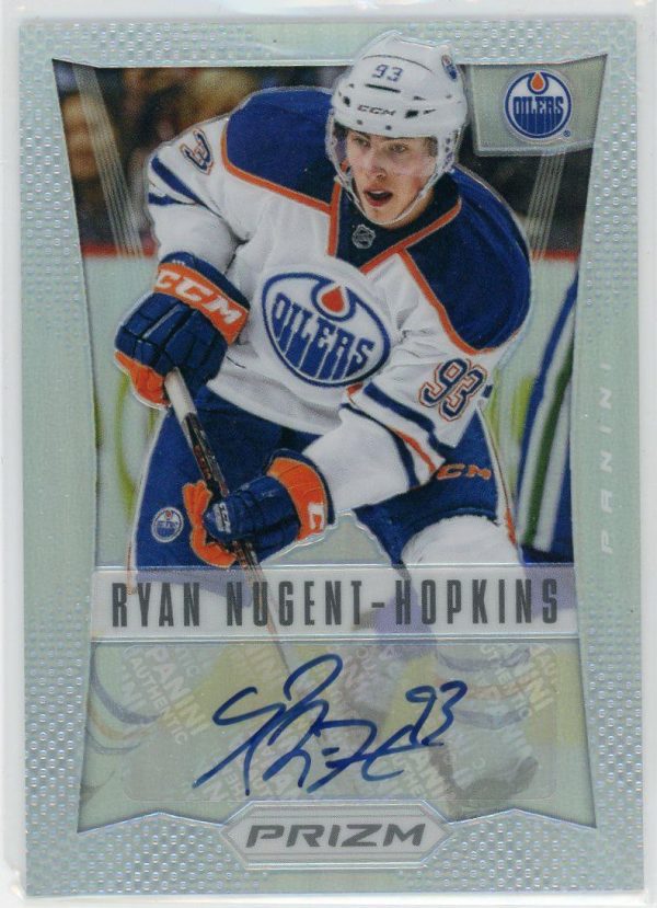 Ryan Nugent-Hopkins Oilers 2012-13 Prizm Silver Auto Card #39