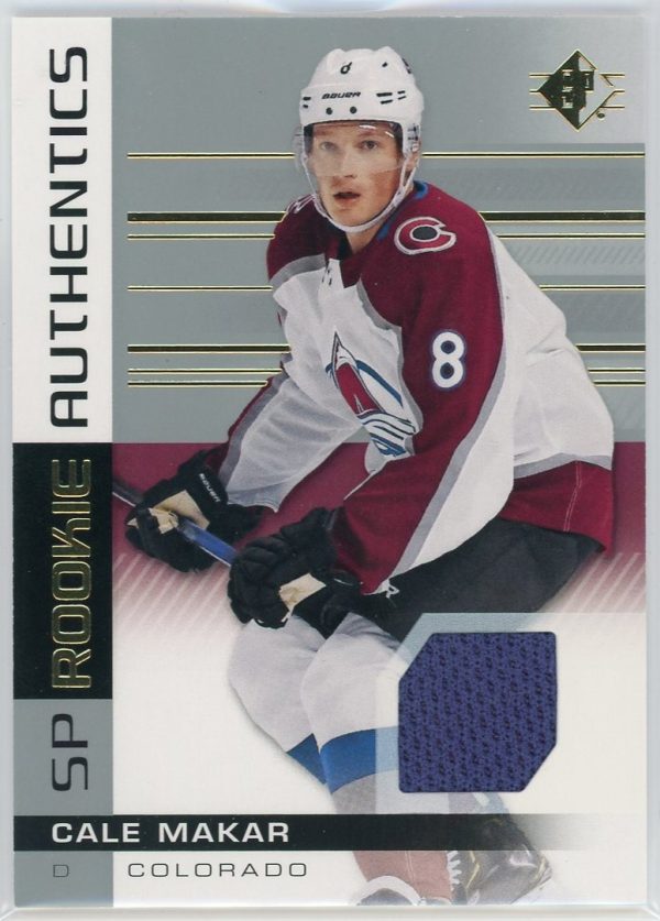 Cale Makar Avalanche 2019-20 UD SP Rookie Authentics Relic #114